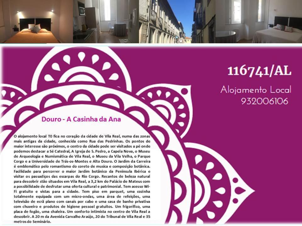 Douro - A Casinha Da Ana Leilighet Vila Real Eksteriør bilde